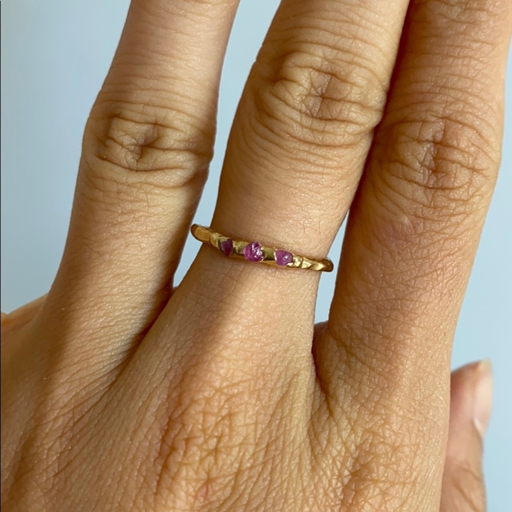 Emilie Shapiro Pink Cobblestone Ring